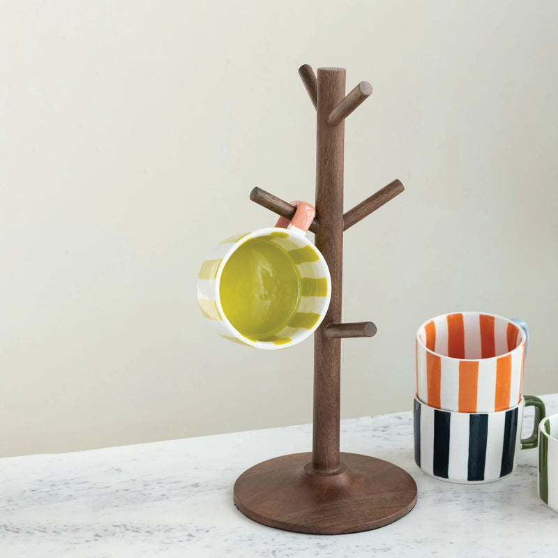 Mango Wood Mug Holder | Natural