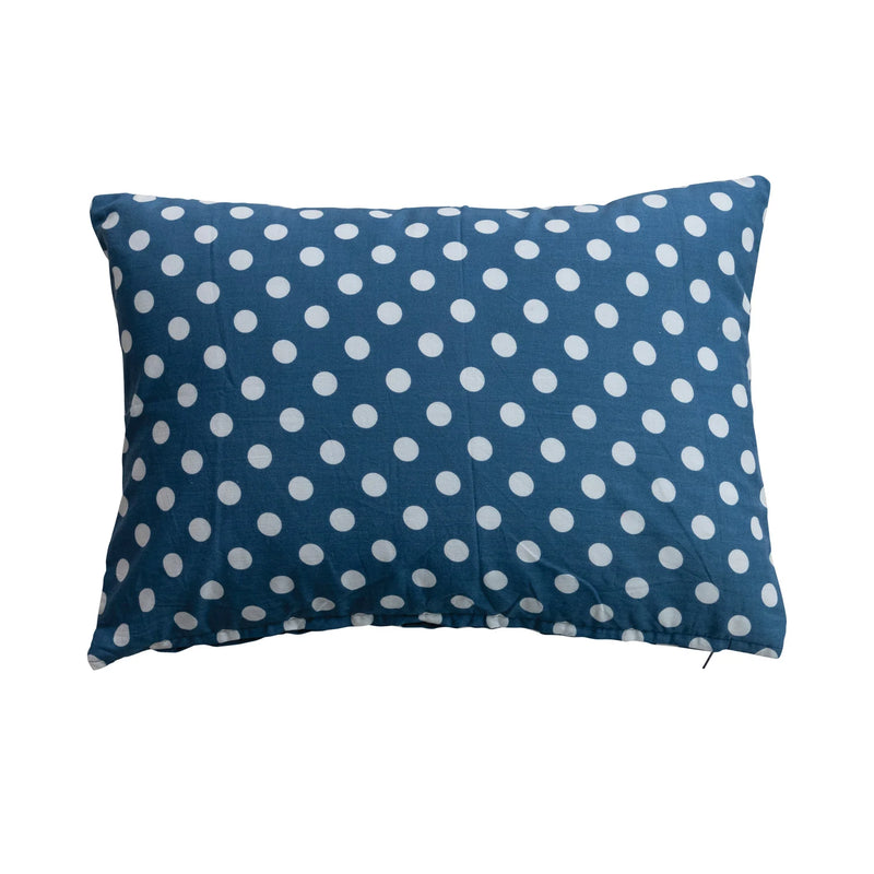 Cotton Voile Lumbar Pillow | "I Love You So Much"