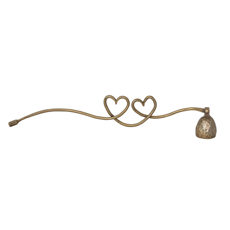 Hand-Forged Iron Candle Snuffer with Heart Shaped Handle