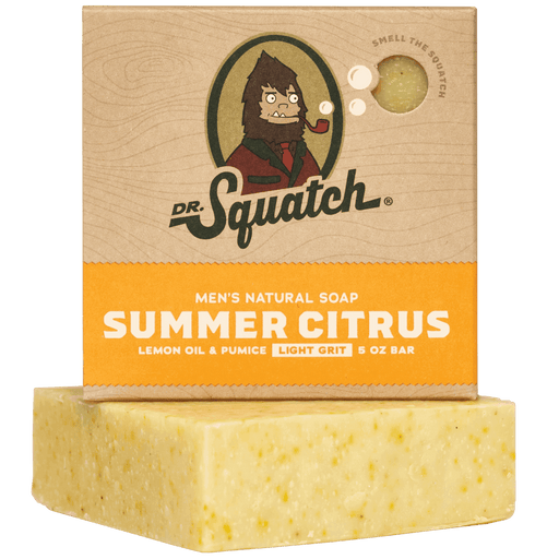DR. SQUATCH MEN'S GROOMING Summer Citrus Bar Soap