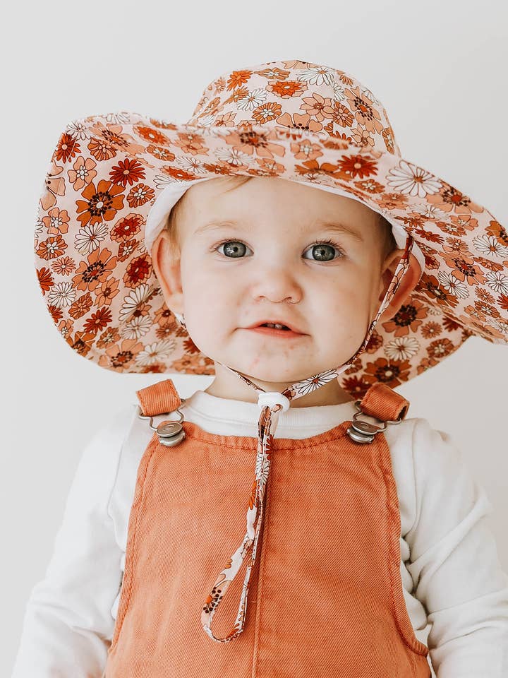 Retro Blooms Sunhat Upf 50+ Baby & Toddler - CLEARANCE