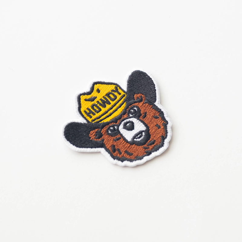 Howdy the Bear Embroidered Iron on Patch: Yes