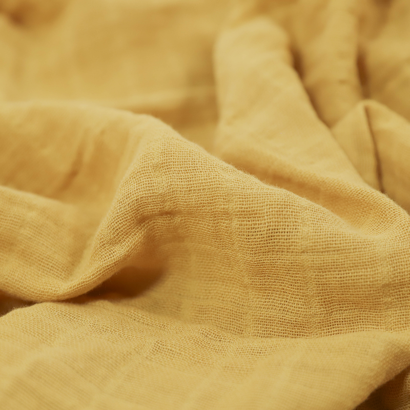 Organic Cotton Muslin Swaddle Blanket | Wheat