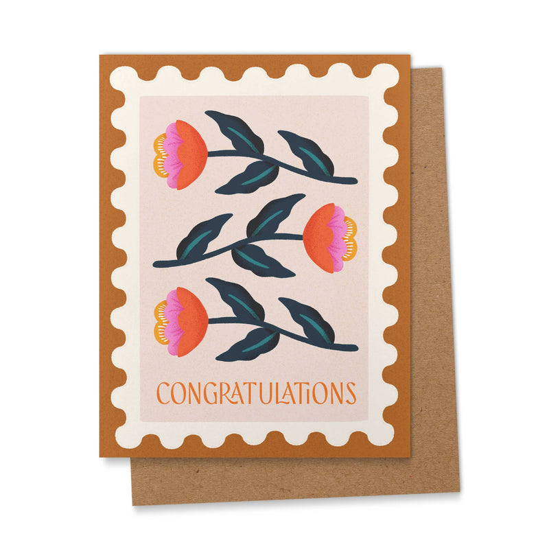Congratulations Spring Floral Graduation Greeting Card