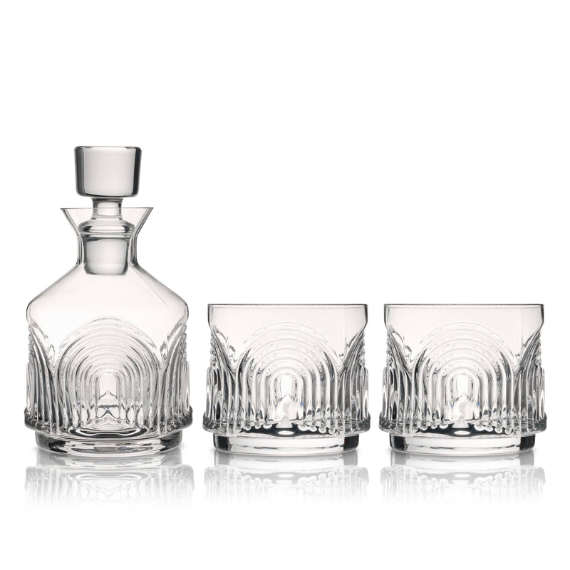 Stacking Decanter and Glasses Set Deco Beau