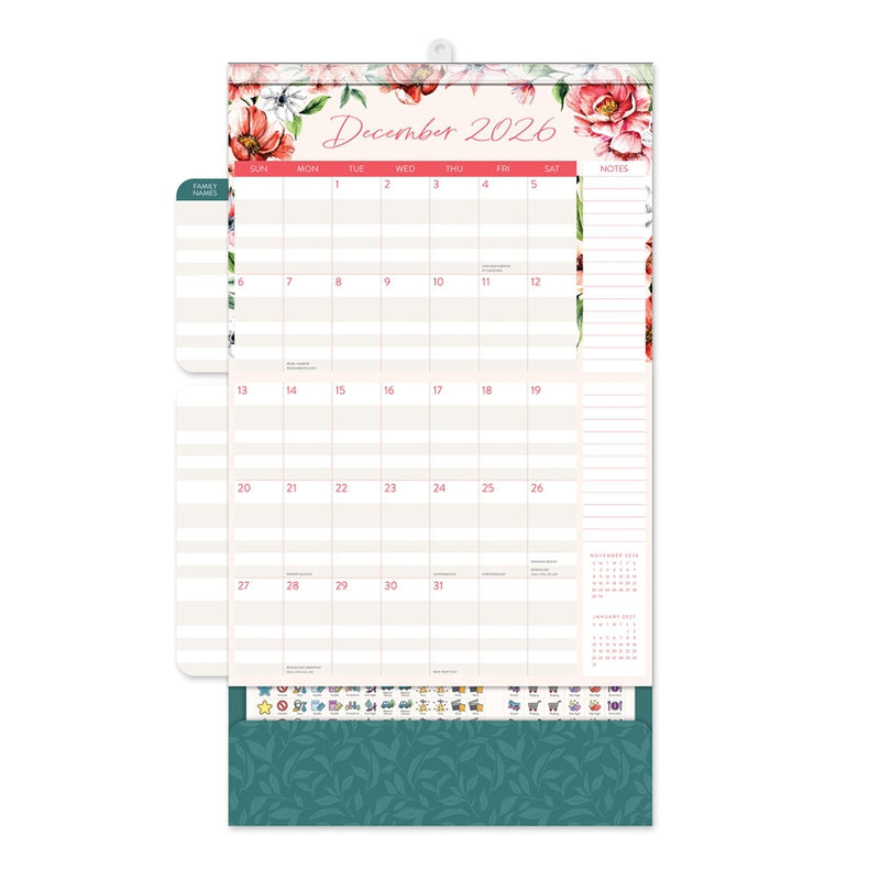 2026 Bella Flora Dia Wall Calendar