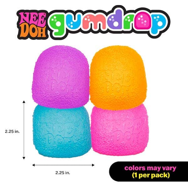 NeeDoh Gumdrop Textured Squishy Fidget Stress Ball (1pc) Assorted Colors