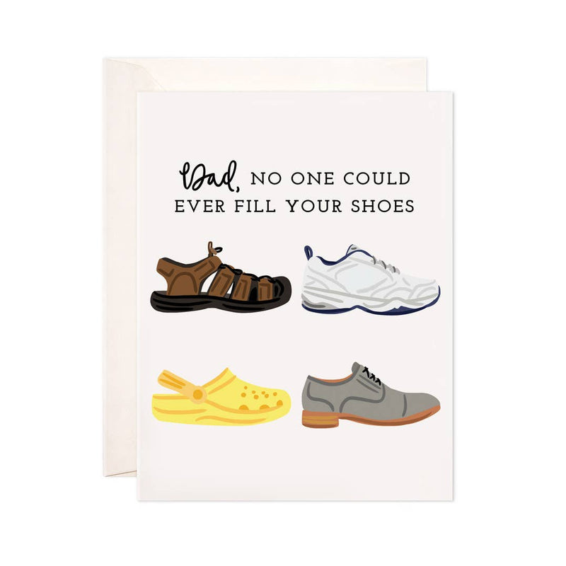 Dad's Shoes Greeting Card - Father's Day Card