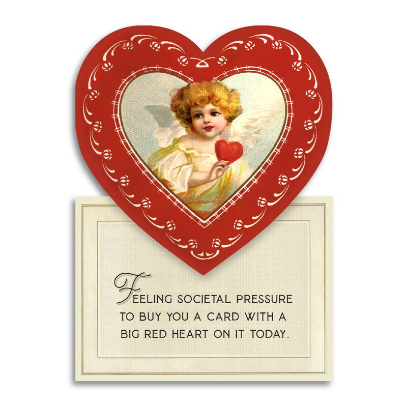 Valentine's Card with Big Heart Message