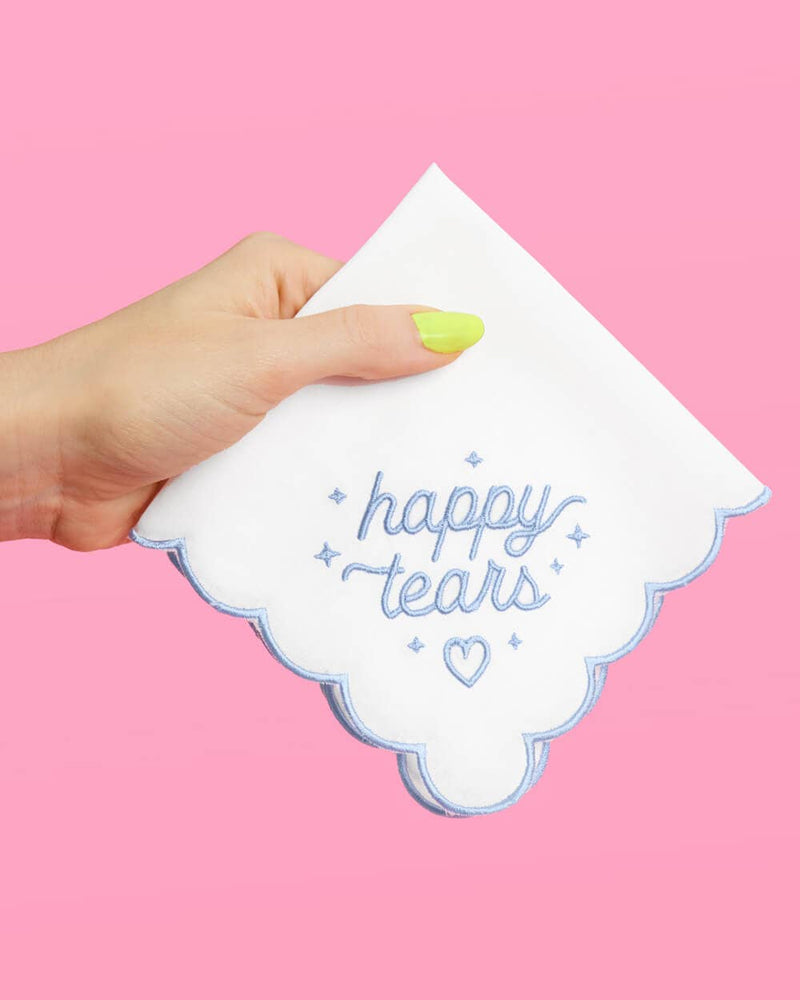 Happy Tears Handkerchief | Something Blue, Engagement, Girly