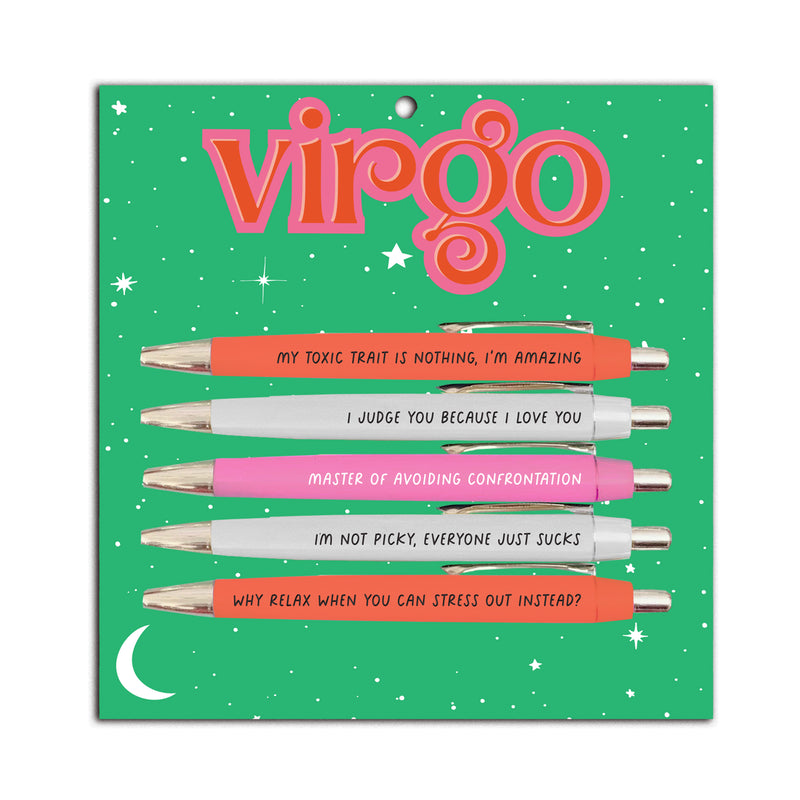 Virgo Pen Set (funny gifts, birthday gifts, astrology gifts)