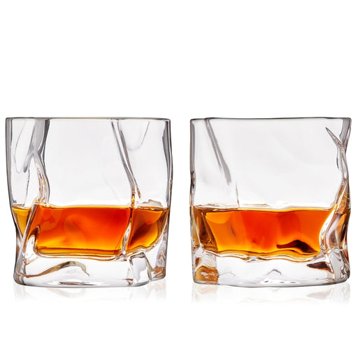 Crystal Molten Tumblers | Set of 2 - LOCAL FIXTURE