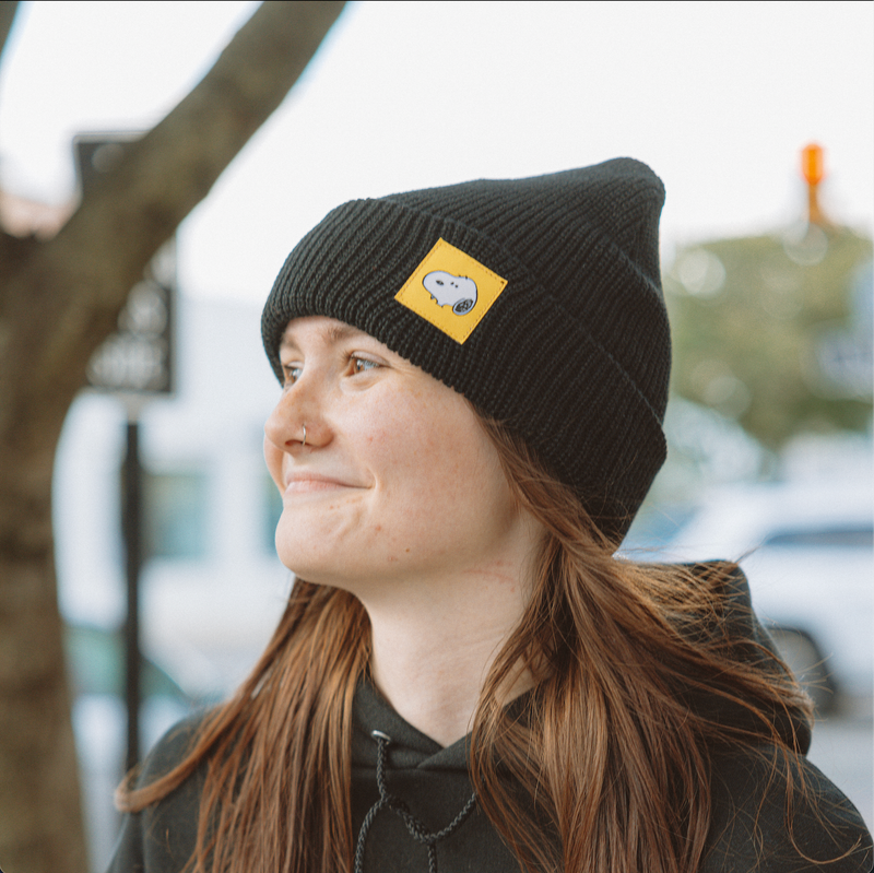 3P4 x Peanuts® | Snoopy Beanie | Black