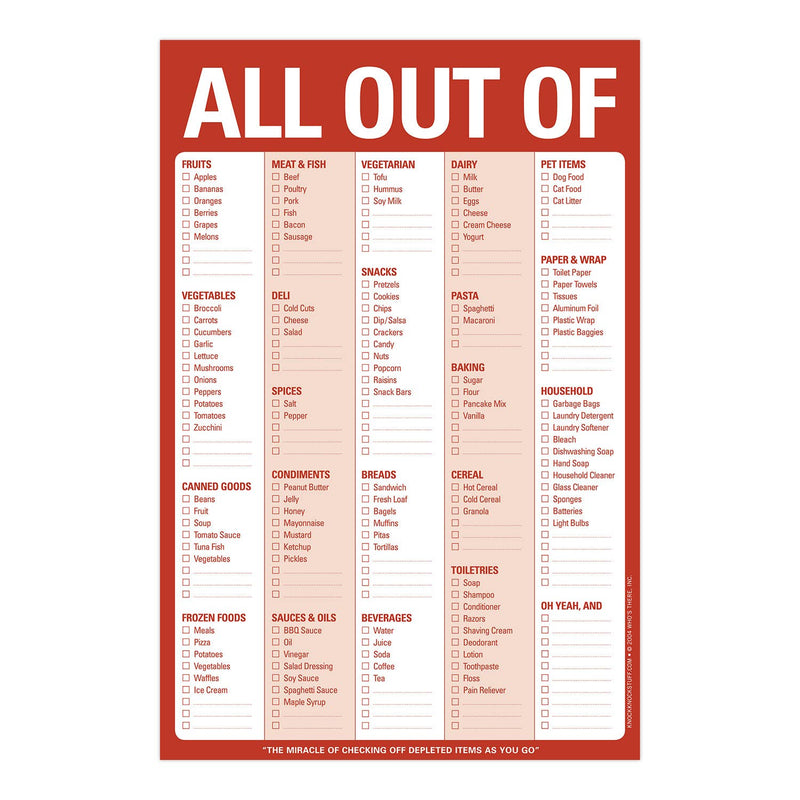 All Out Of Pad® with Magnet (Red / Original)