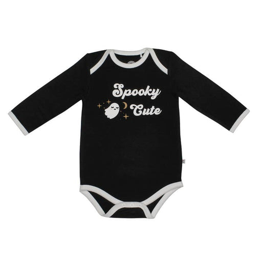 EMERSON AND FRIENDS BABY CLOTHES Spooky Cute | Halloween Bamboo Terry Ringer Baby Onesie