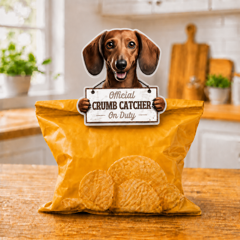 Dachshund, Red chip clip