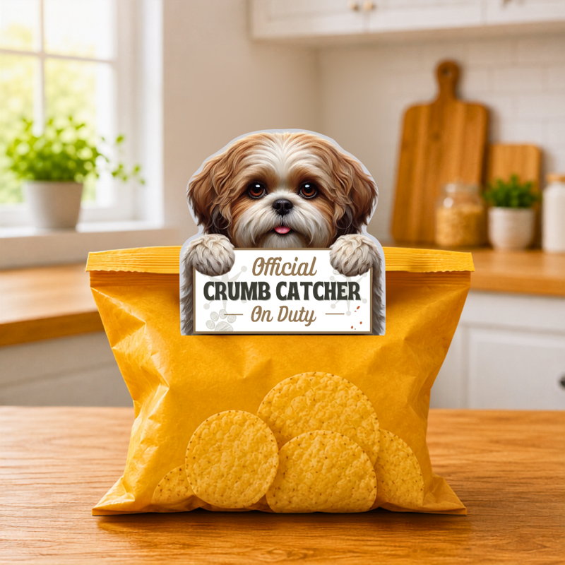Shih Tzu, Tan & White chip clip