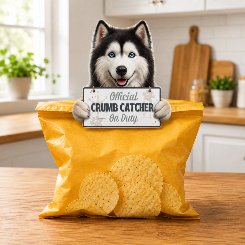 Siberian Husky chip clip