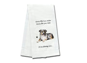 Australian Shepherd kitchen towel — Every Bite You Take, E&S Pets