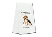 Beagle kitchen towel — Every Bite You Take, E&S Pets