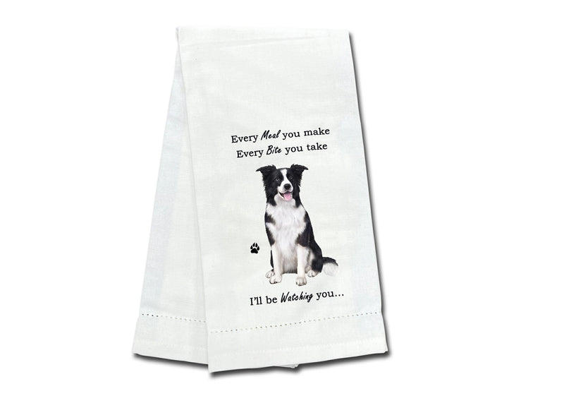 Border Collie kitchen towel — Every Bite You Take, E&S Pets