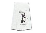 Boston Terrier kitchen towel — Every Bite You Take, E&S Pets