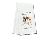 Bulldog kitchen towel — Every Bite You Take, E&S Pets