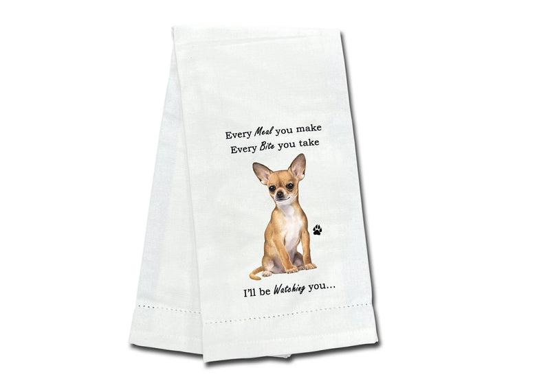 Chihuahua (tan) kitchen towel — Every Bite You Take, E&S Pets