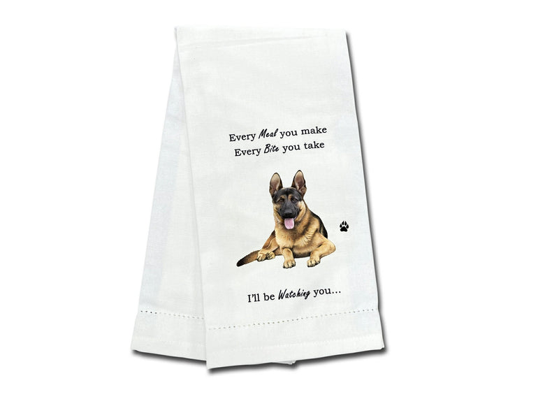 German Shepherd kitchen towel — Every Bite You Take, E&S Pets