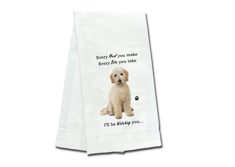 Goldendoodle kitchen towel — Every Bite You Take, E&S Pets
