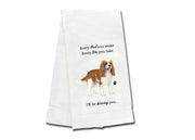 King Charles Cavalier kitchen towel — Every Bite You Take, E&S Pets