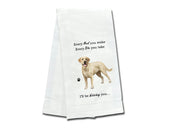 Yellow Labrador kitchen towel — Every Bite You Take, E&S Pets