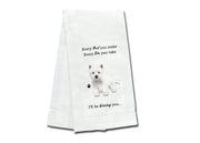 Westie kitchen towel — Every Bite You Take, E&S Pets