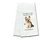 Yorkie kitchen towel — Every Bite You Take, E&S Pets