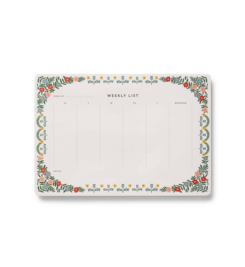 Rosette Weekly Desk Pad