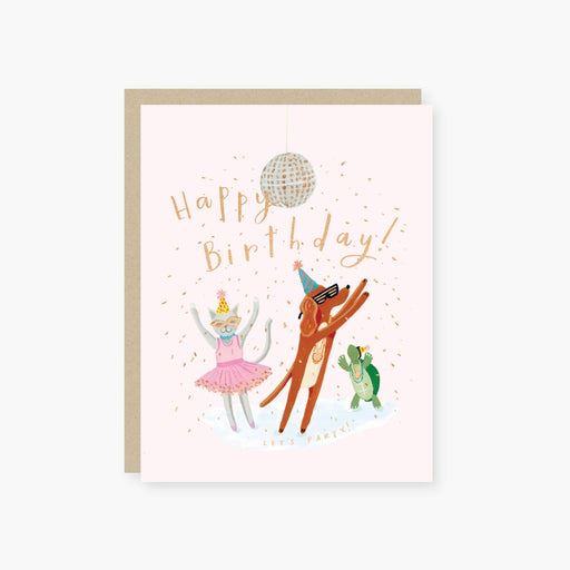 Disco Ball Party Animals Kids Birthday Card - LOCAL FIXTURE