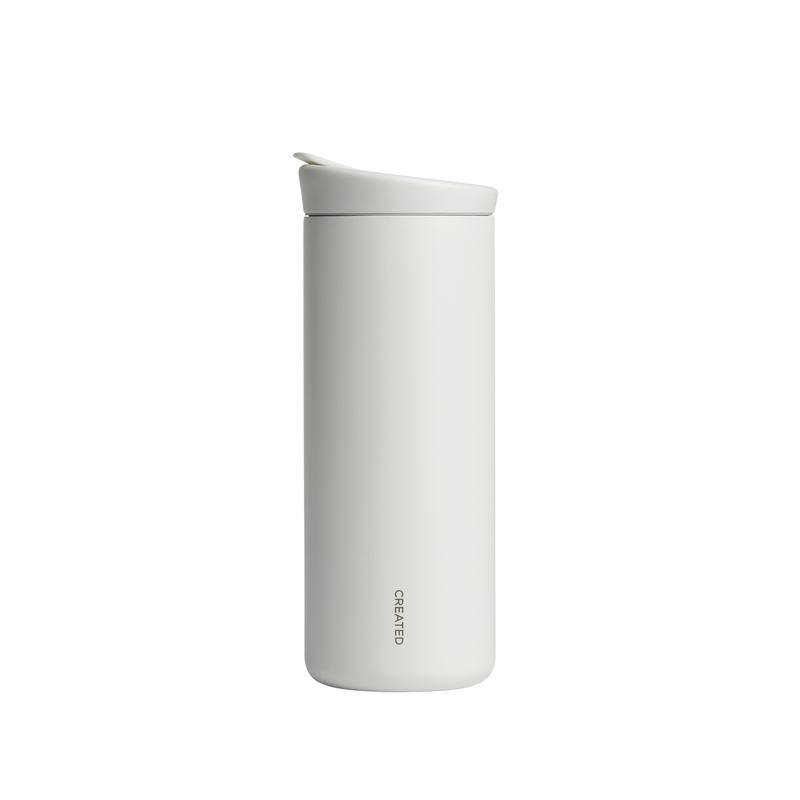 16oz Nomad Flip Tumbler - White: White