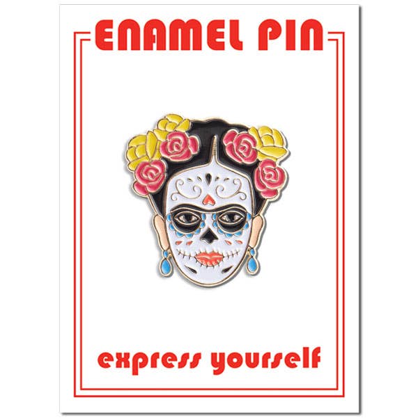 Frida Day of the Dead Pin