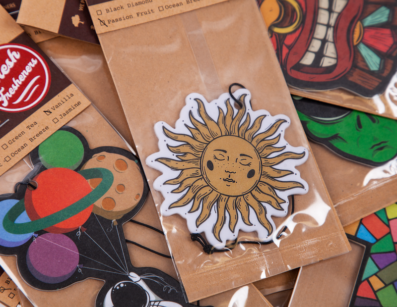 Defender with Surfboard Air Freshener