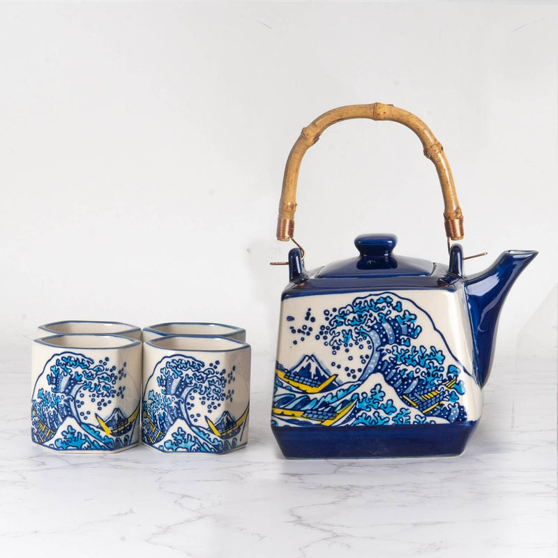 Great Wave Tea Set