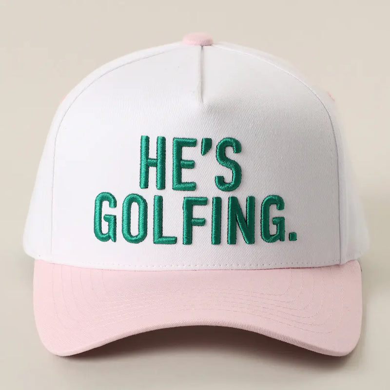 He's Golfing Trucker Hat