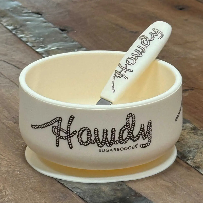 Fresh & Messy Silicone Suction Bowl & Spoon Set | Howdy