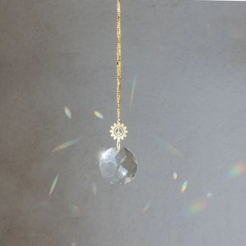 Pocket Suncatcher - Peace Flower