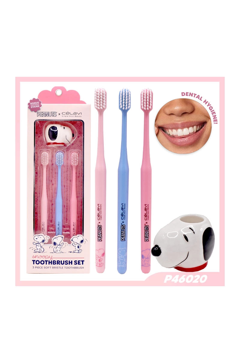 Peanuts x Cealvi Snoopy Toothbrush Set