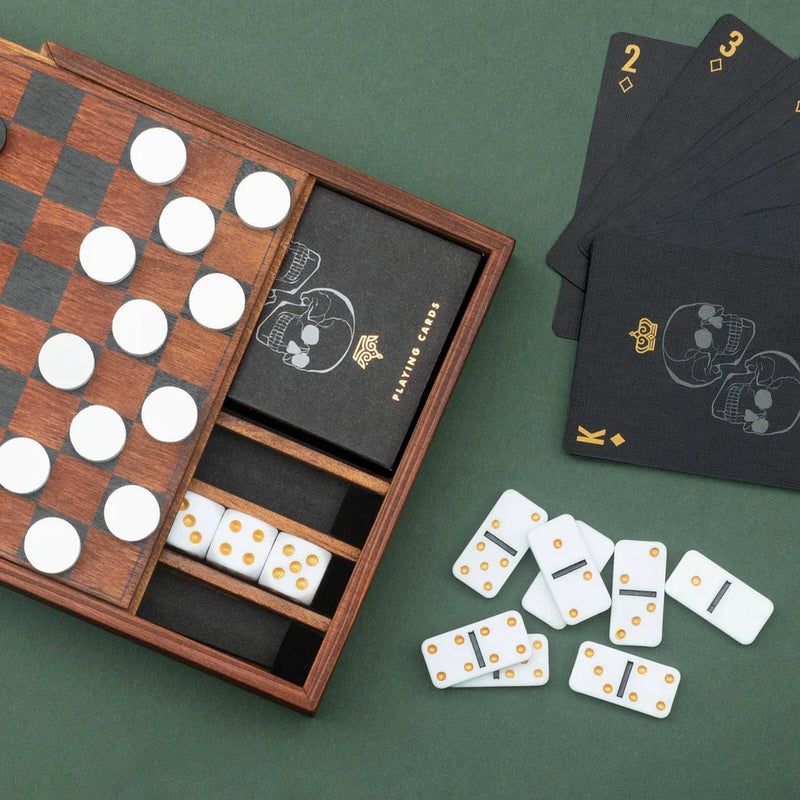 Iron & Glory Games Night Wooden Games Compendium