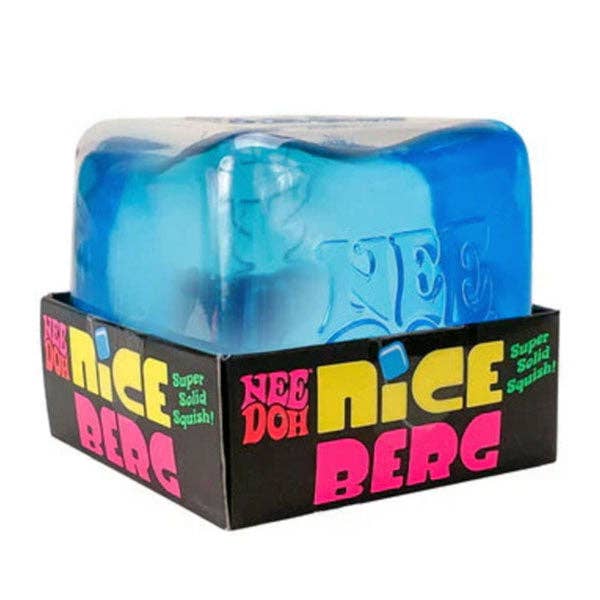 NeeDoh Nice Berg GIANT Blue Squishy Fidget Stress Ball (1pc)