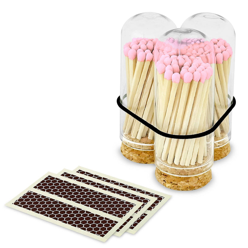 2" Matches + Mini Cloche - Cherry Red