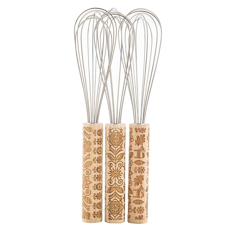 Embossed Decorative Whisk , Spring Design