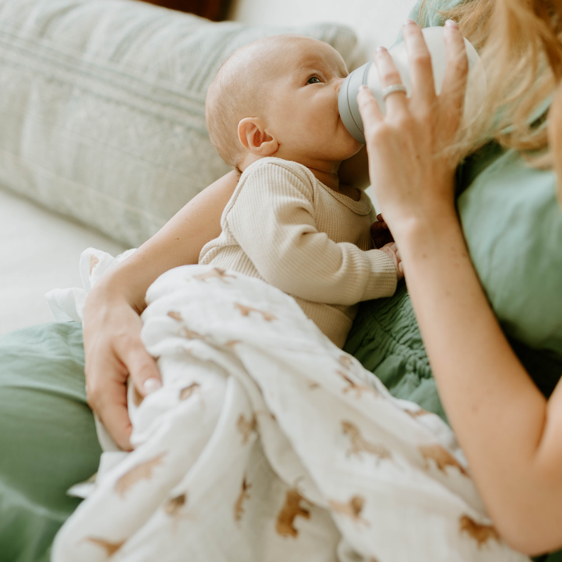 Organic Cotton Muslin Swaddle Blanket | Animal Crackers