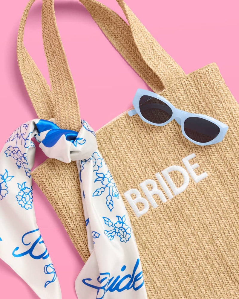 Blue Bride Sunglasses | bachelorette party bride sunnies